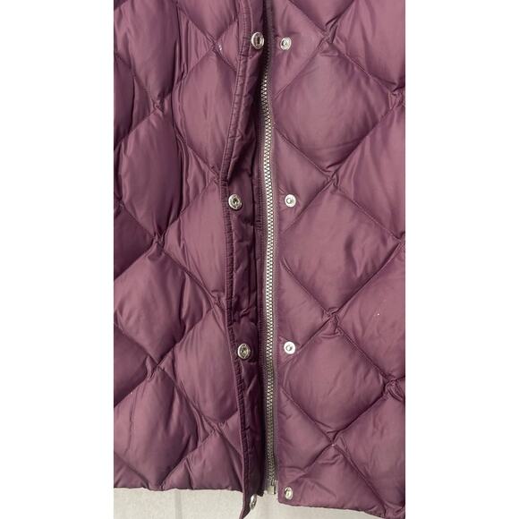 Eddie Bauer Premium Goose Down Quilter Puffer Jacket Purple Sz XXL 700 Fill - Picture 9 of 11
